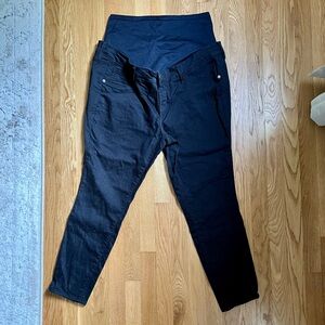 Old Navy Rockstar Skinny Black Maternity Jeans Size 16 Short